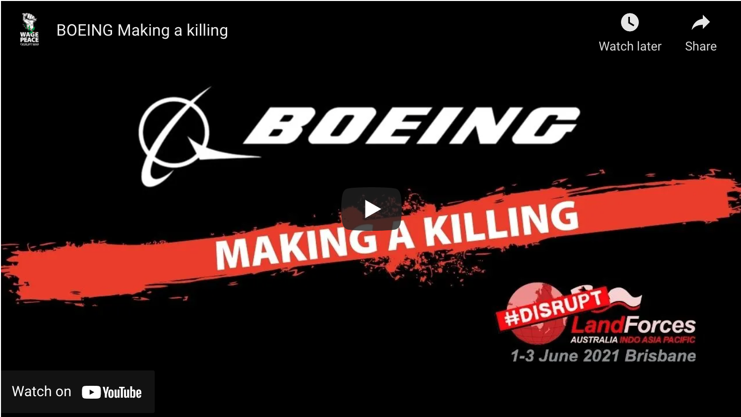 Boeing video by landforces